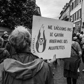 15 juin 2024 - Gap (Hautes-Alpes)- Manifestation contre l'extrême droite