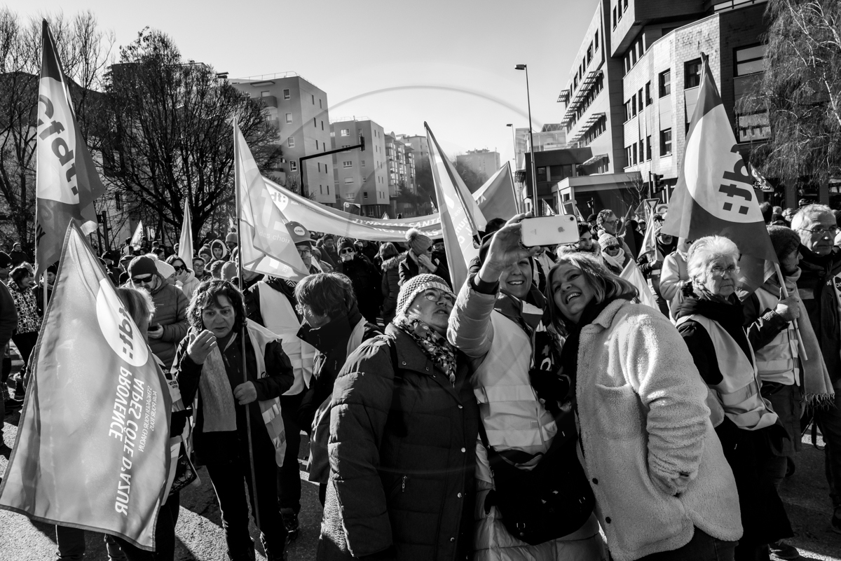 19 janvier 2023 : Manifestation pour le défense des retraites à Gap