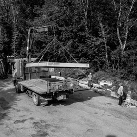 L'installation de la cabane