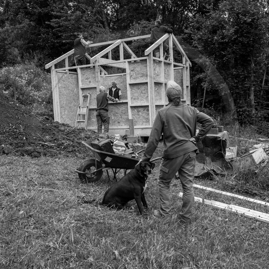 Installation de la cabane