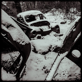 Un cimetière de voitures