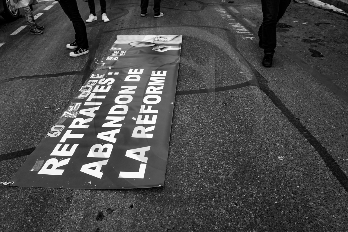 11 février 2023 : Manifestation contre la réforme des retraites à Gap (Hautes-Alpes)