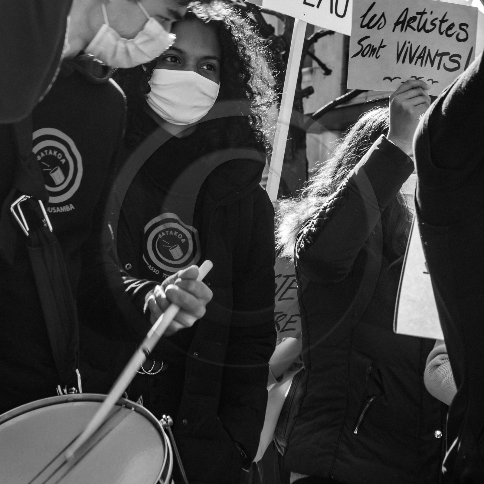 21 mars 2021 - Gap - Mobilisation pour la réouverture des lieux culturels