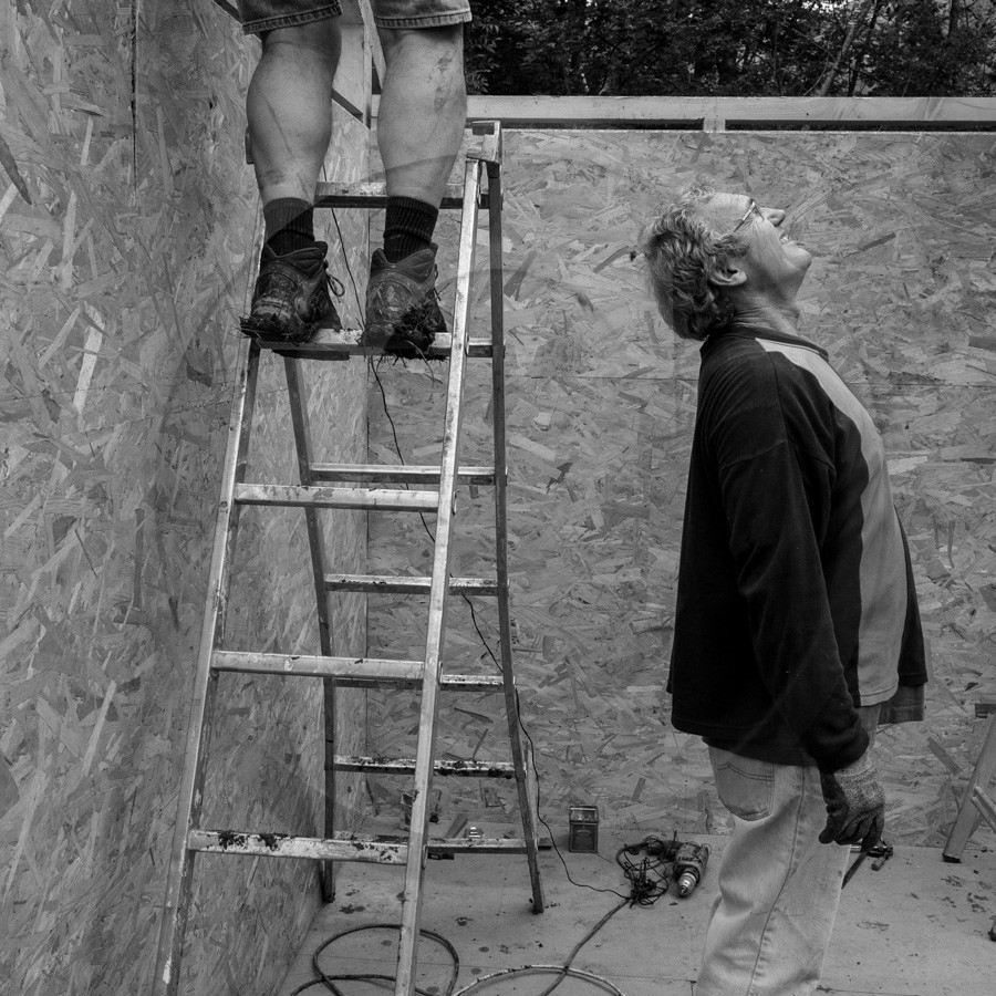 Installation de la cabane