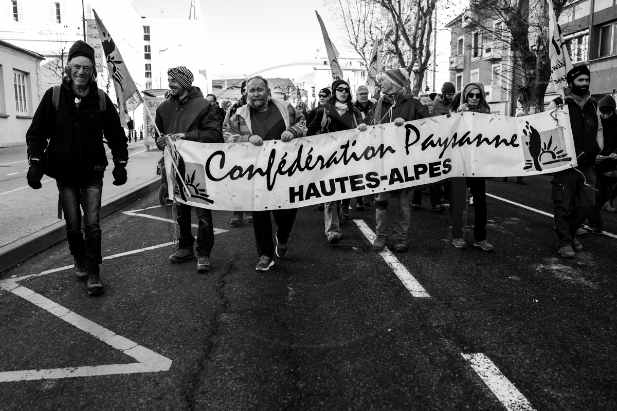 31 janvier 2023 : Manifestation contre la réforme des retraites. Plus de 4000 personnes dans les rues de Gap (Hautes-Alpes).