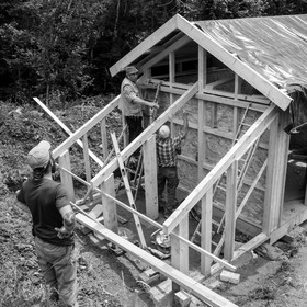 Construction d'une cabane
