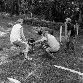 14 juin 2017 - Pose de la clôture
