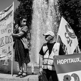 15 juin 2021 à Gap (Hautes-Alpes) : Manifestation des soignants oubliés du Ségur de la santé.