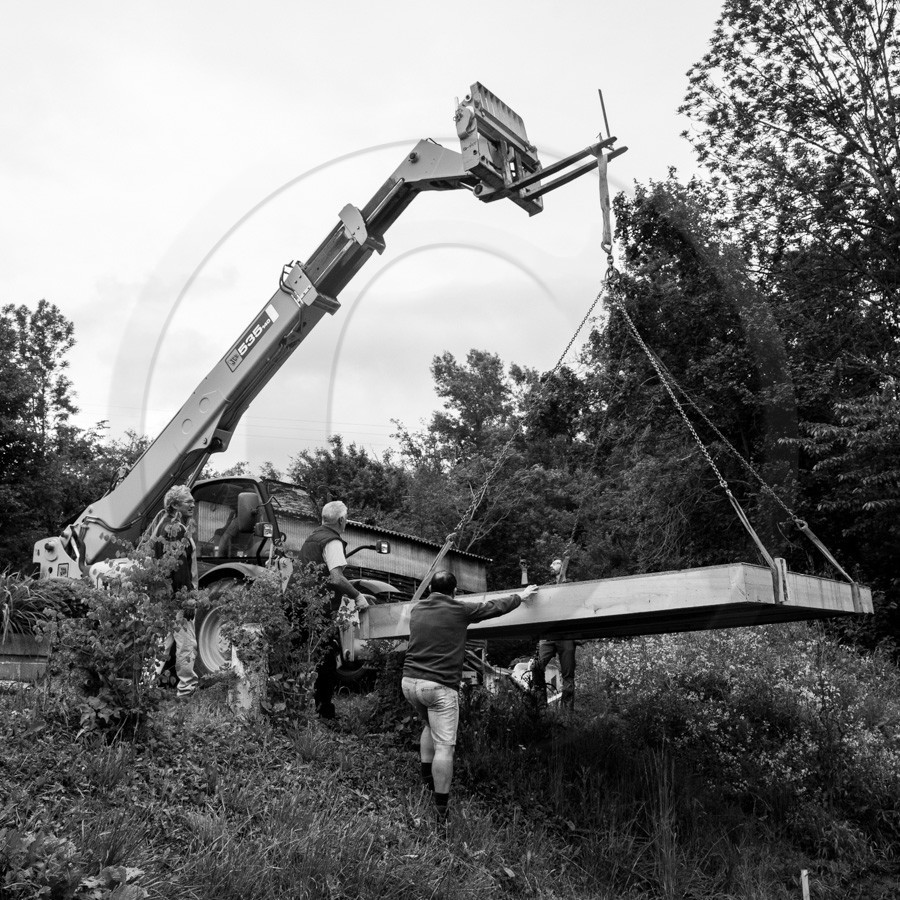Installation de la cabane