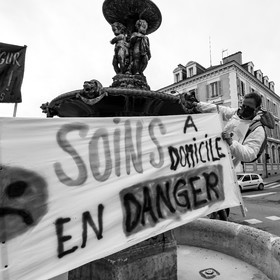 04 février 2021 à Gap (Hautes-Alpes) : Manifestation des soignants oubliés du Ségur de la santé.