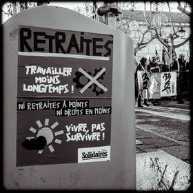 Manifestation à Gap le 12 décembre 2019.