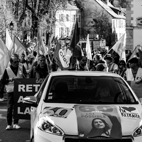 16 février 2023 : Manifestation contre la réforme des retraites à Gap (Hautes-Alpes)
