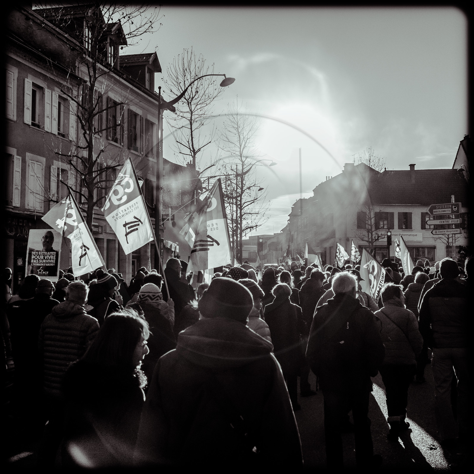 Manifestation à Gap le 10 décembre 2019.