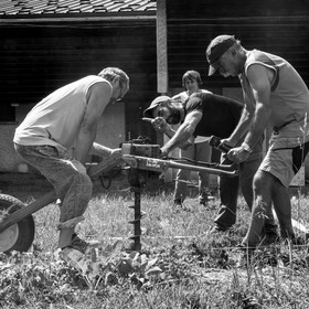 14 juin 2017 - Pose de la clôture