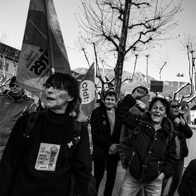 16 février 2023 : Manifestation contre la réforme des retraites à Gap (Hautes-Alpes)