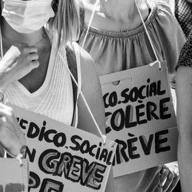 15 juin 2021 à Gap (Hautes-Alpes) : Manifestation des soignants oubliés du Ségur de la santé.