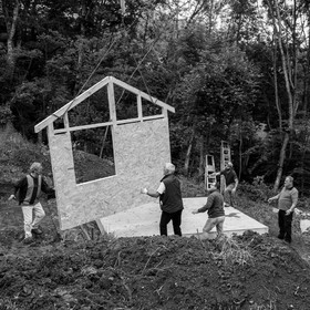 Installation de la cabane