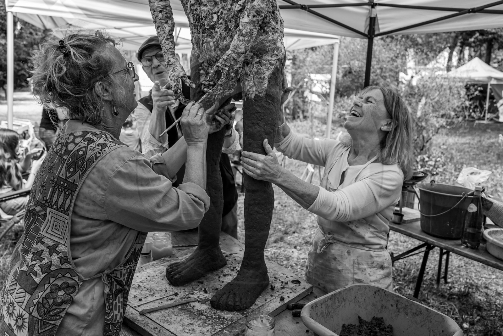 14 aout 2024 : Les ateliers créatifs proposés par l'Ouort au festival  l'Echo des Mots à Saint-Jean-Saint-Nicolas