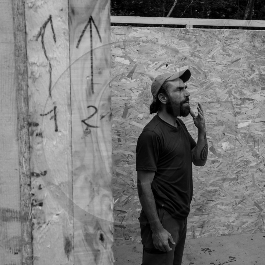 Installation de la cabane