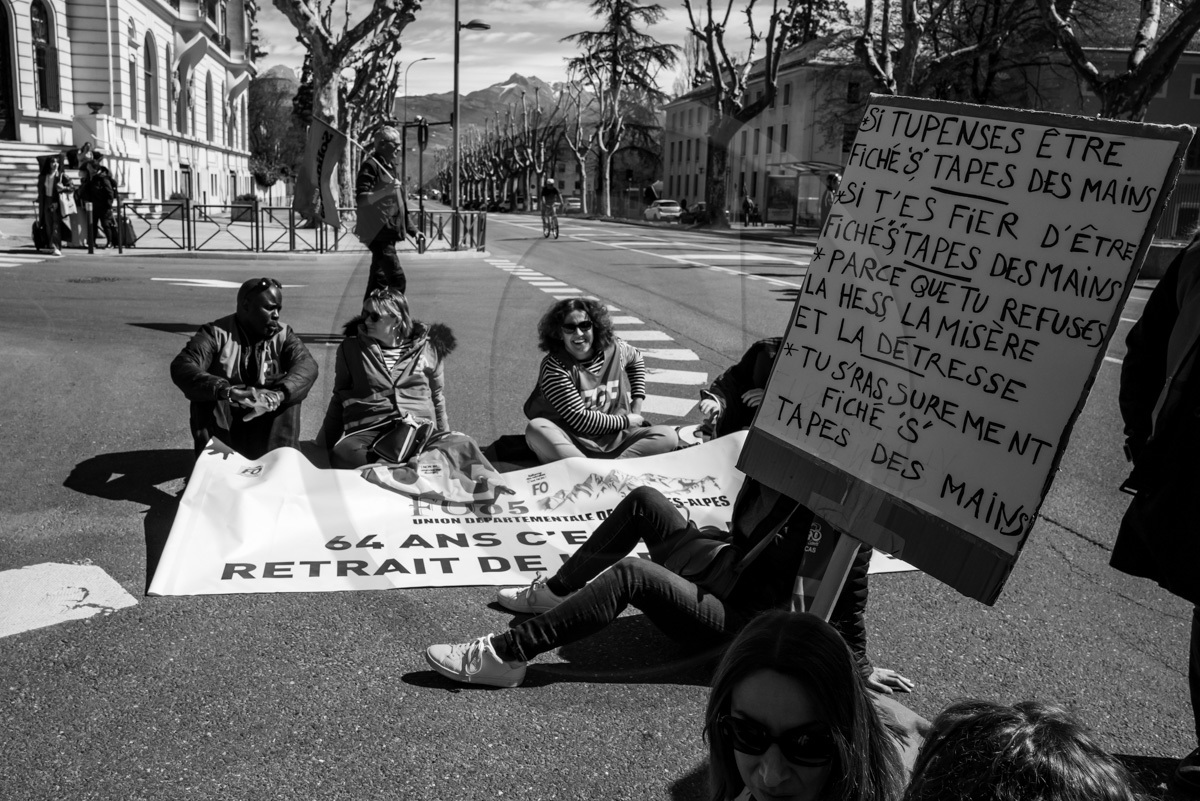 6 avril 2023 : Manifestation contre la réforme des retraites à Gap