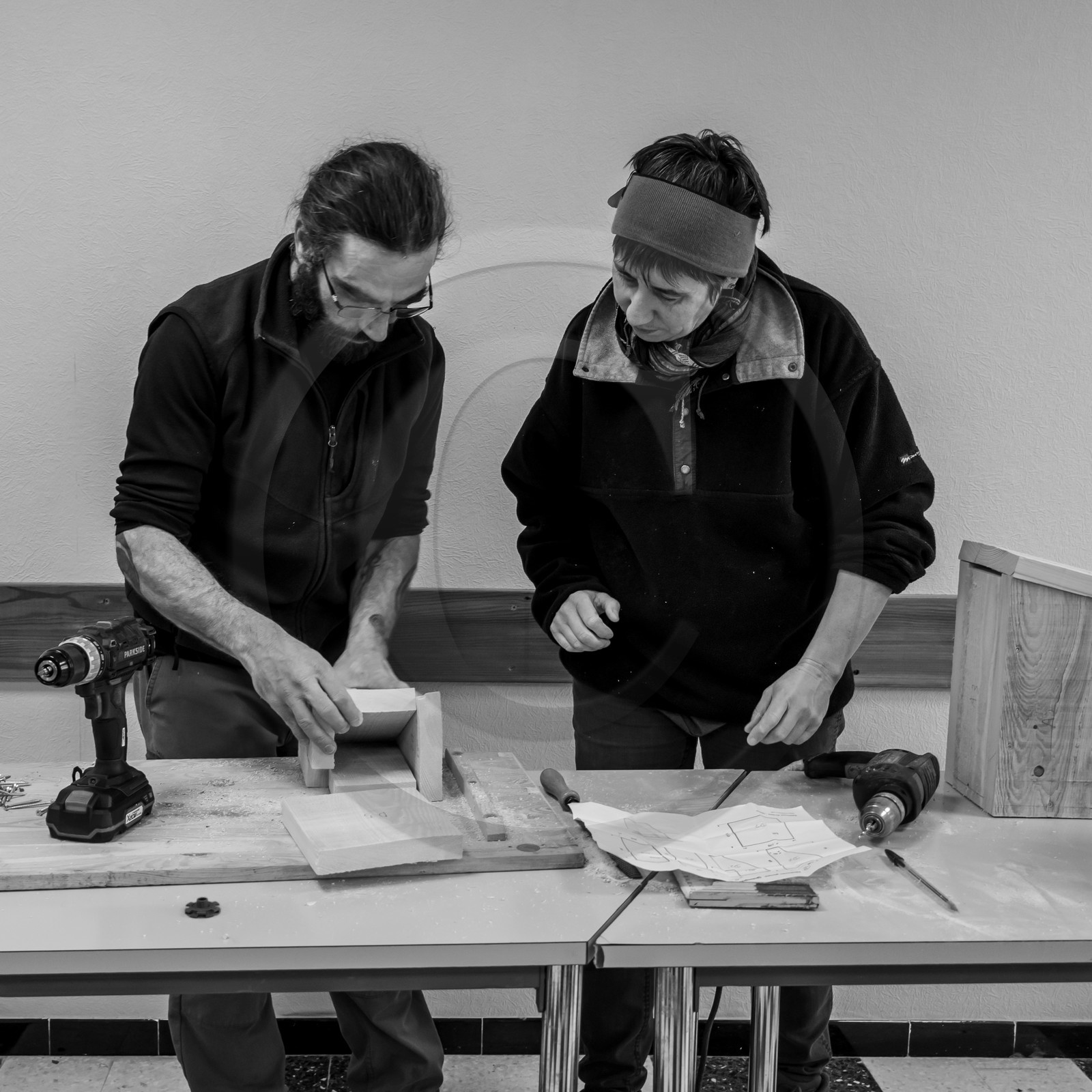 09 janvier 2019 : la fabrication des nichoirs