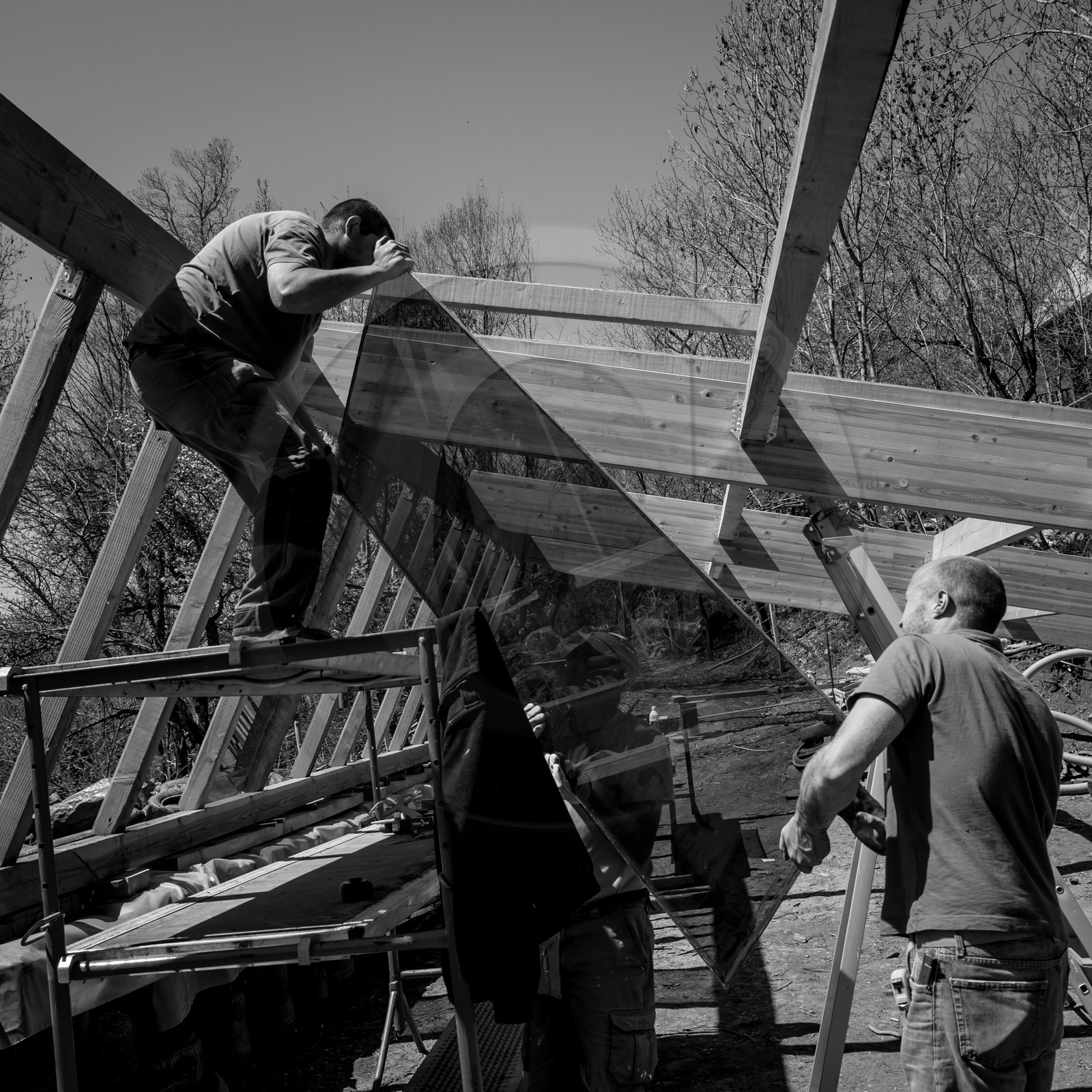 Permaculture - Construction d'une serre bioclimatique semi-enterrée