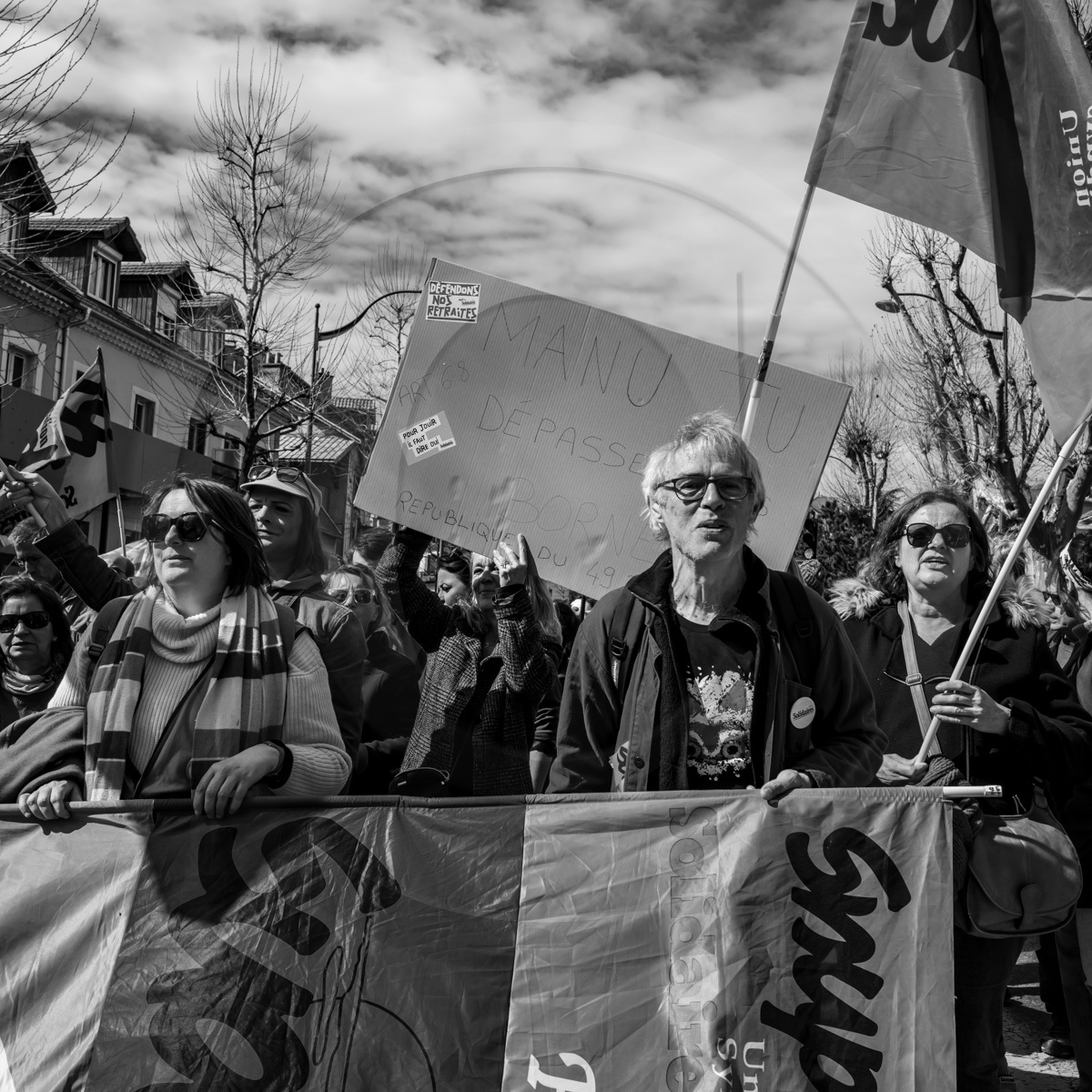 6 avril 2023 : Manifestation contre la réforme des retraites à Gap