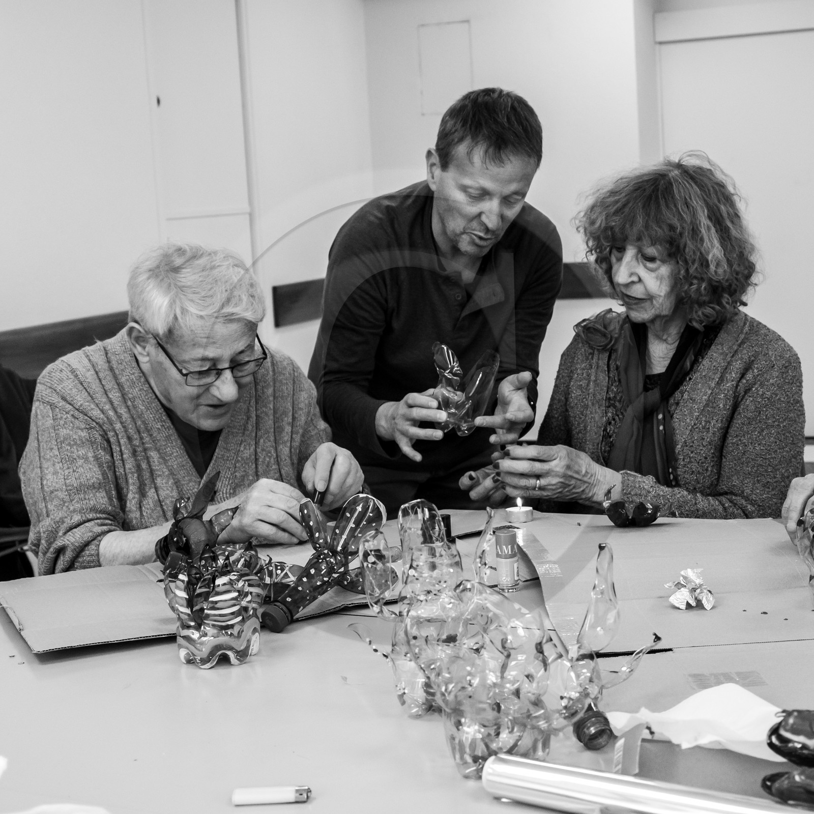 15 mai 2019 : création de fleurs en plastique