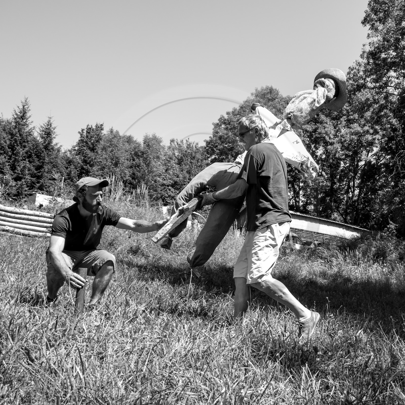 05 juillet 2017 - Installation épouvantails