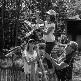 Avec l'école de Saint-Bonnet