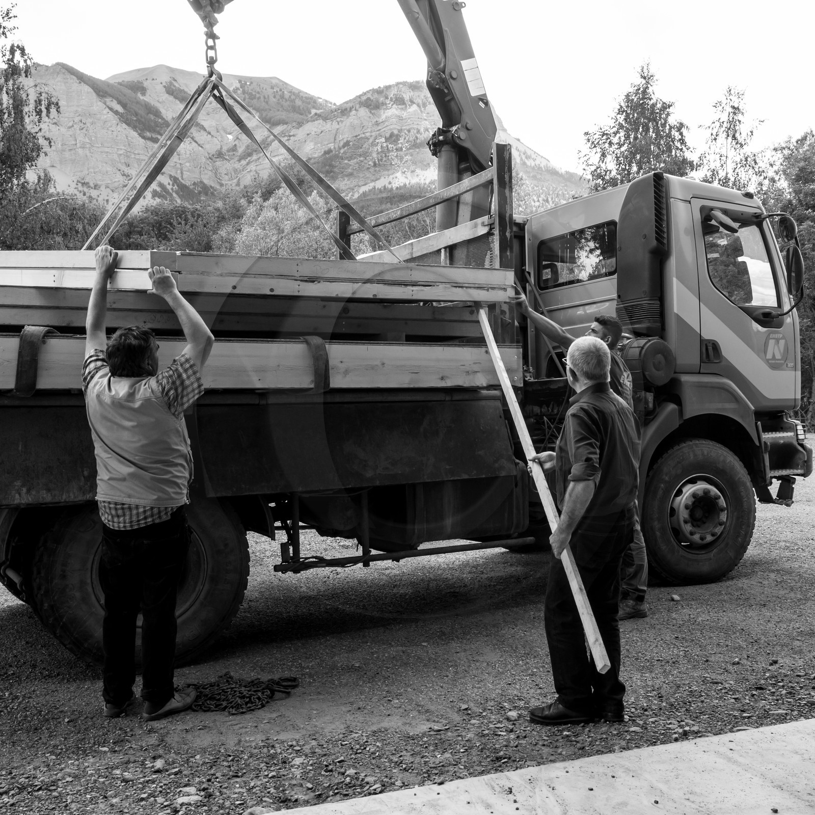 L'installation de la cabane