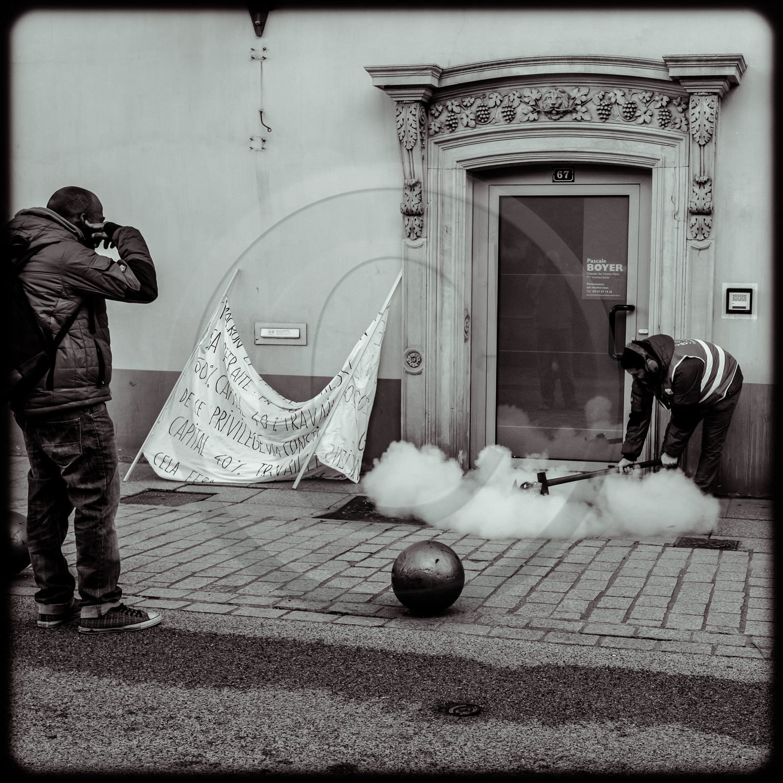 Manifestation à Gap le 10 décembre 2019.