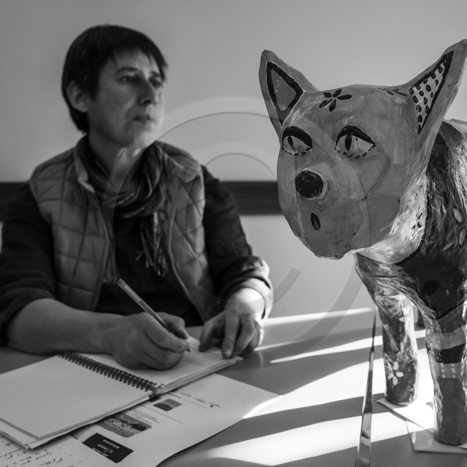 Préparation de l'exposition estivale