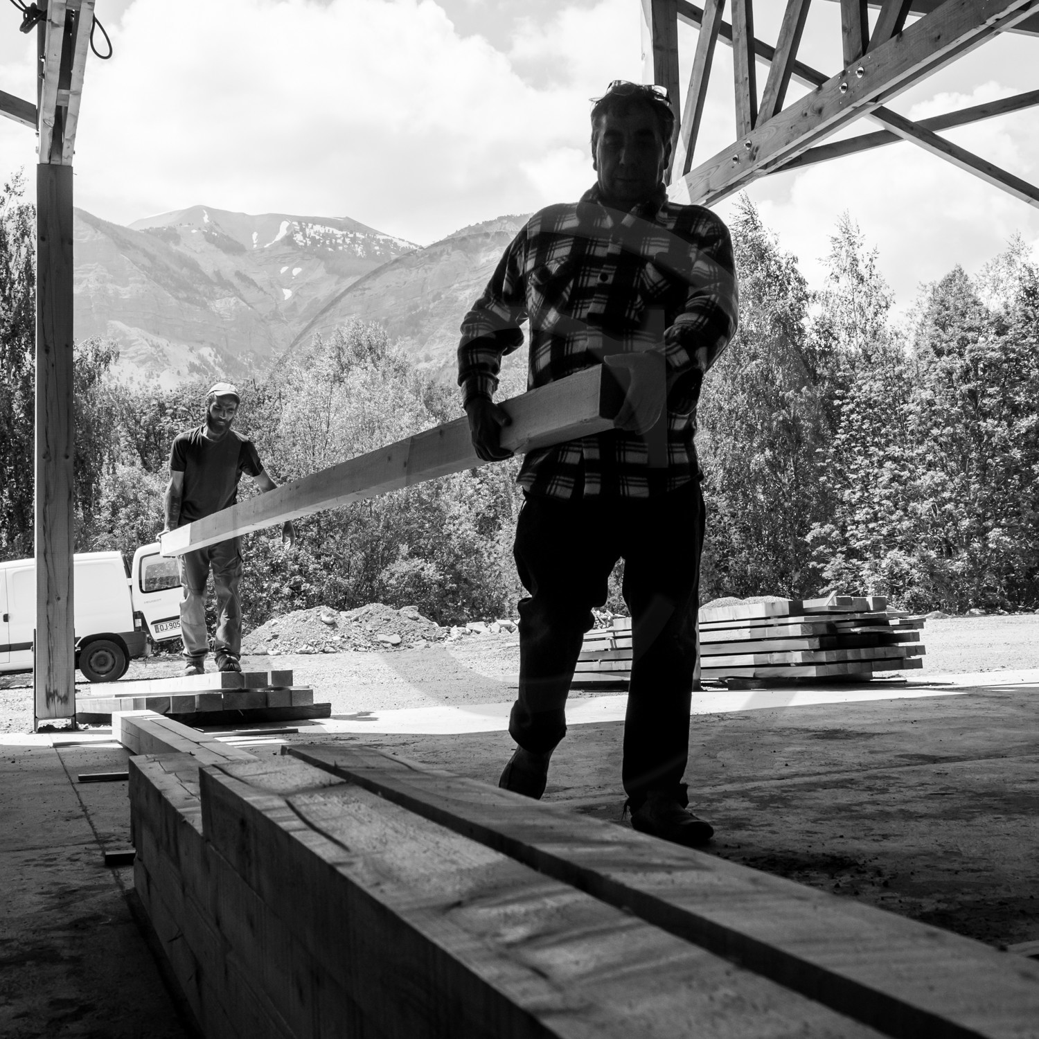 Construction d'une cabane