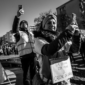 31 janvier 2023 : Manifestation contre la réforme des retraites. Plus de 4000 personnes dans les rues de Gap (Hautes-Alpes).