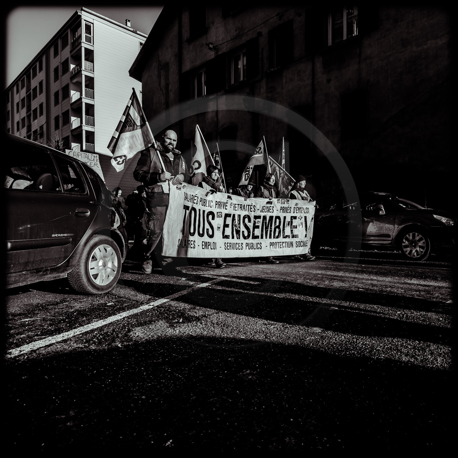 Manifestation à Gap le 12 décembre 2019.
