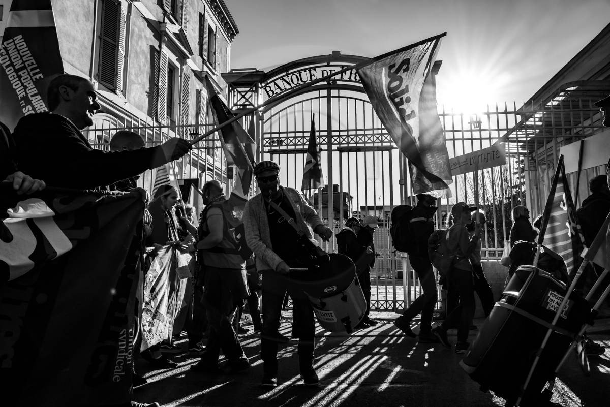 11 février 2023 : Manifestation contre la réforme des retraites à Gap (Hautes-Alpes)