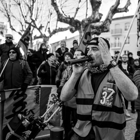 31 janvier 2023 : Manifestation contre la réforme des retraites. Plus de 4000 personnes dans les rues de Gap (Hautes-Alpes).