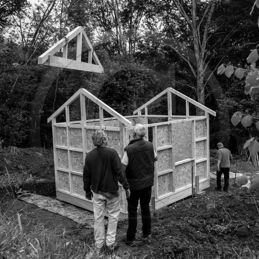 Installation de la cabane
