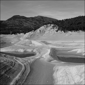 Serre-Ponçon, basses eaux