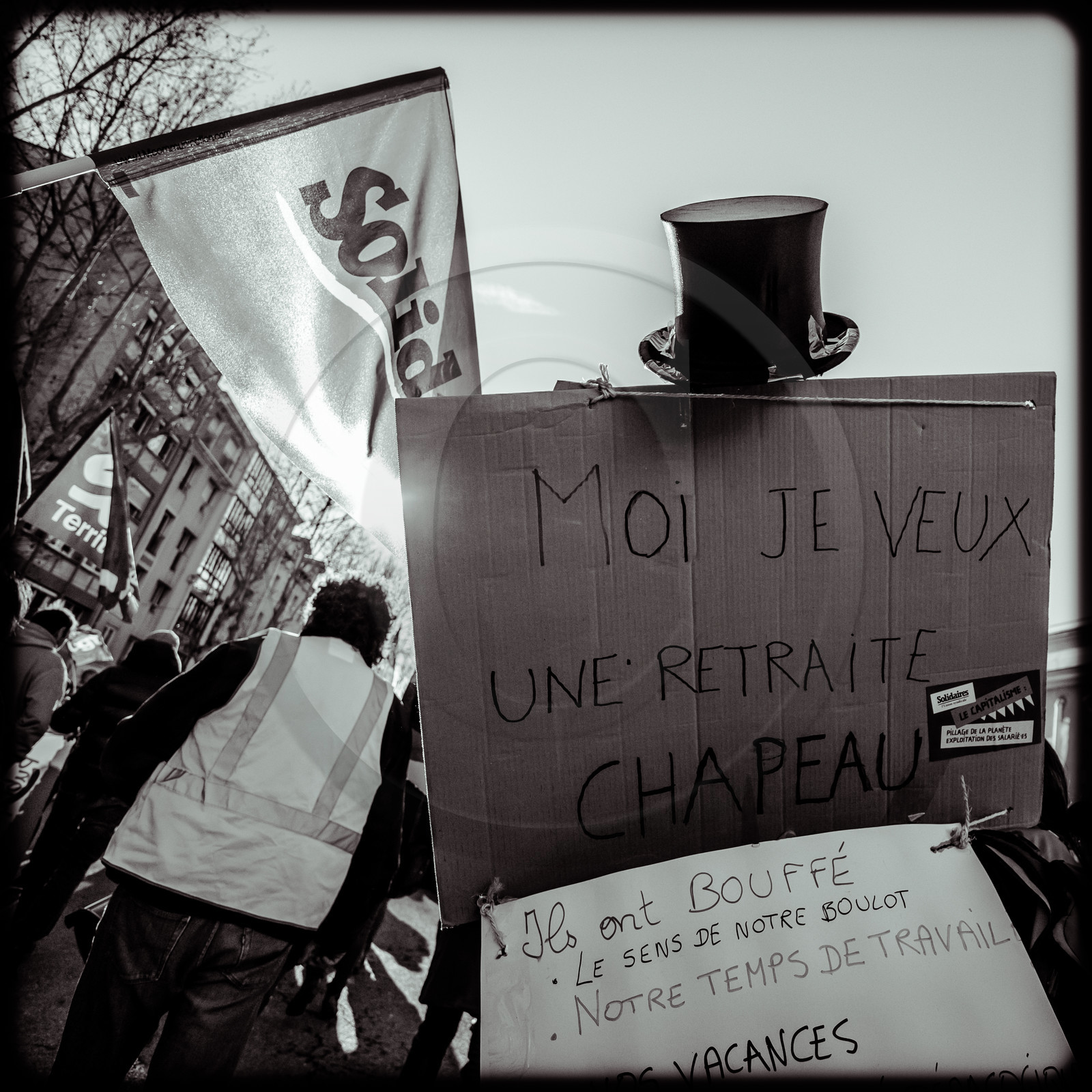 Manifestation à Gap le 10 décembre 2019.