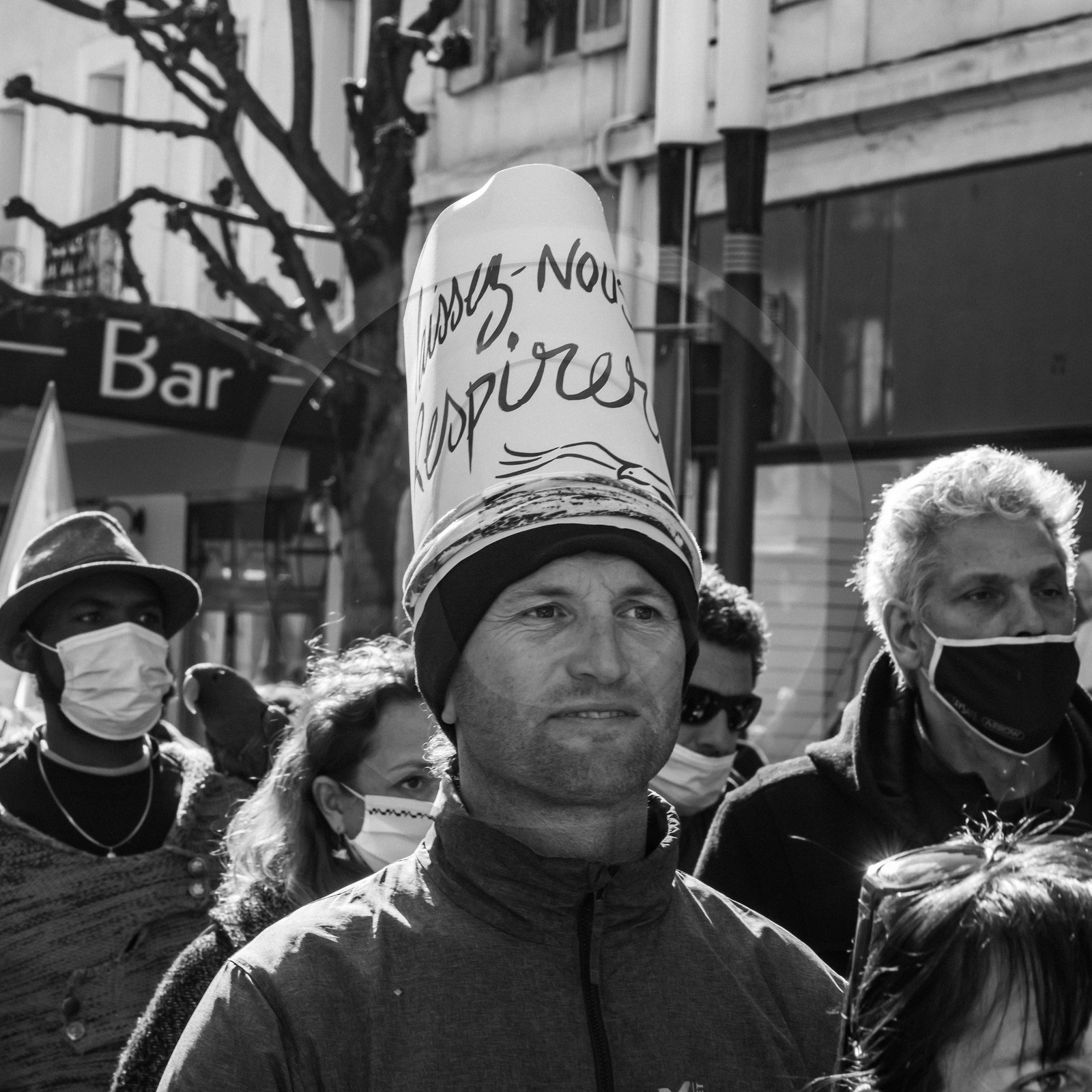 21 mars 2021 - Gap - Mobilisation pour la réouverture des lieux culturels