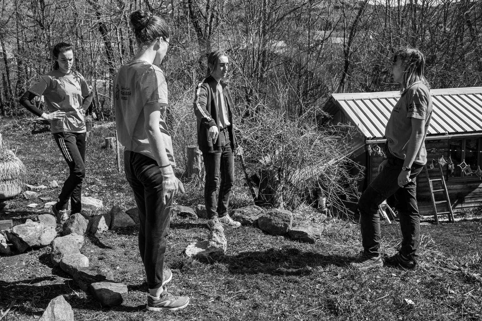 20 mars 2024 : Création d'une spirale aromatique par des bénévoles d'Unicités en Service Civique