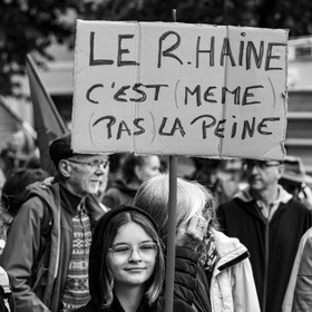 15 juin 2024 - Gap (Hautes-Alpes)- Manifestation contre l'extrême droite