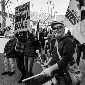 16 février 2023 : Manifestation contre la réforme des retraites à Gap (Hautes-Alpes)