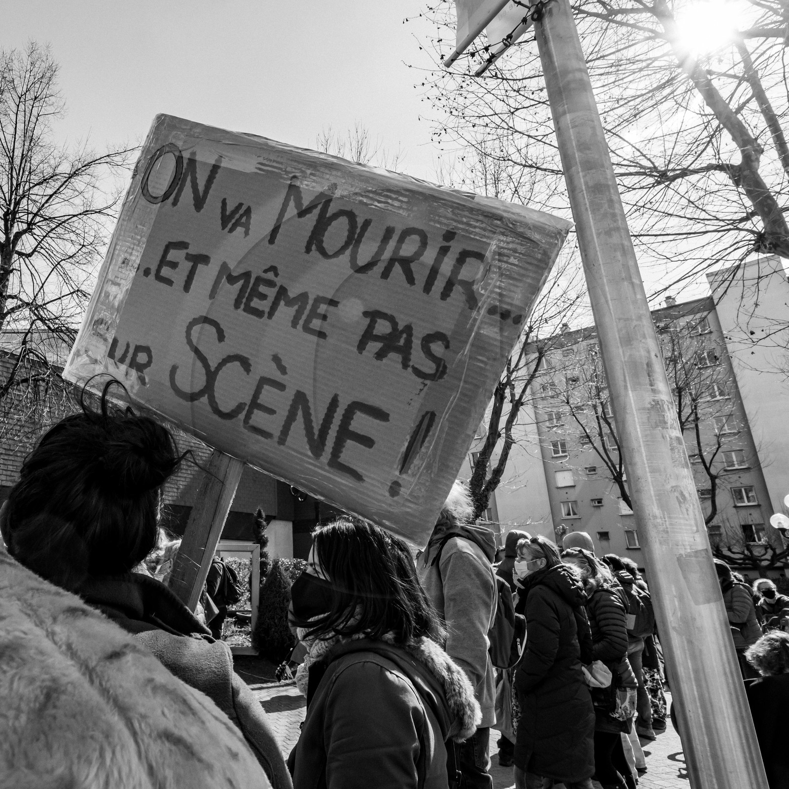 21 mars 2021 - Gap - Mobilisation pour la réouverture des lieux culturels