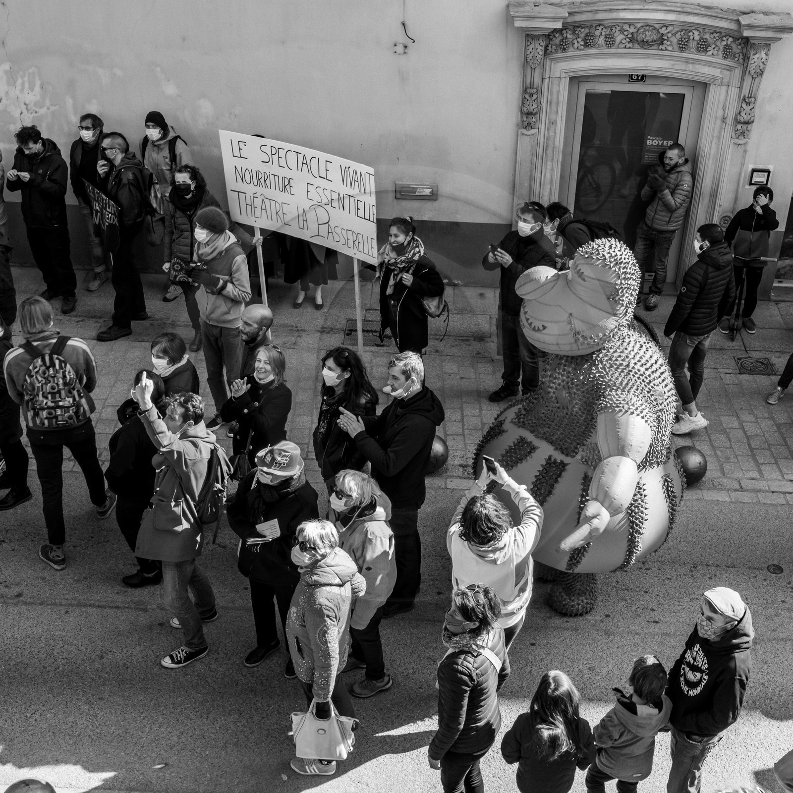 21 mars 2021 - Gap - Mobilisation pour la réouverture des lieux culturels