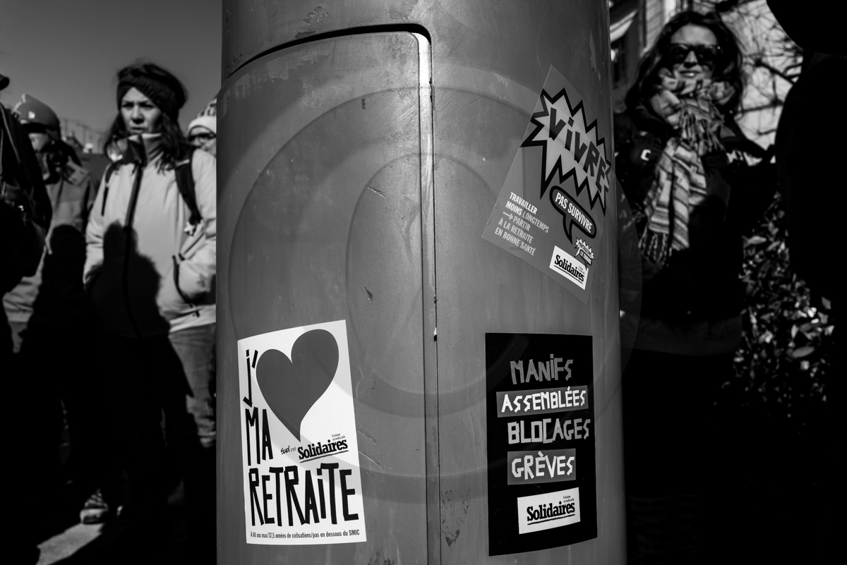 31 janvier 2023 : Manifestation contre la réforme des retraites. Plus de 4000 personnes dans les rues de Gap (Hautes-Alpes).