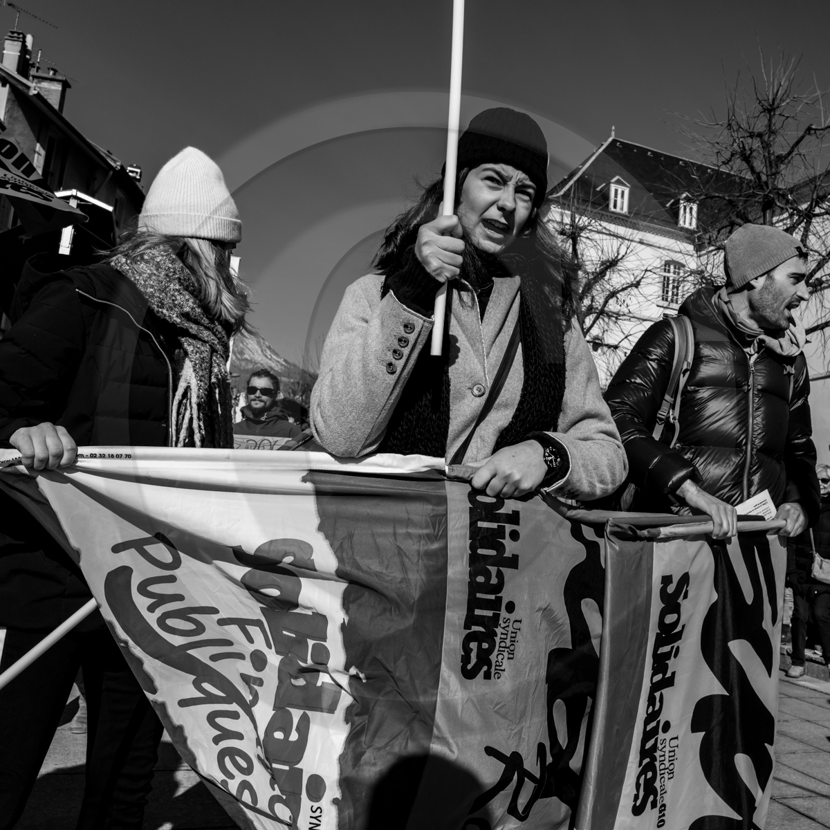 31 janvier 2023 : Manifestation contre la réforme des retraites. Plus de 4000 personnes dans les rues de Gap (Hautes-Alpes).