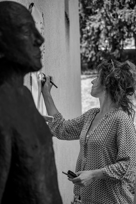 03 juillet 2024 : Création participative de L'homme de l'Ouort avec Barbara Fougnon, artiste plasticienne